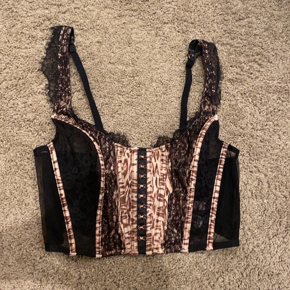 Animal print bustier NWOT
